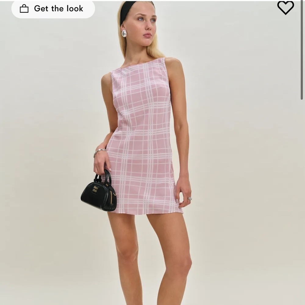 Reformation Dale Dress Pink - Size L
